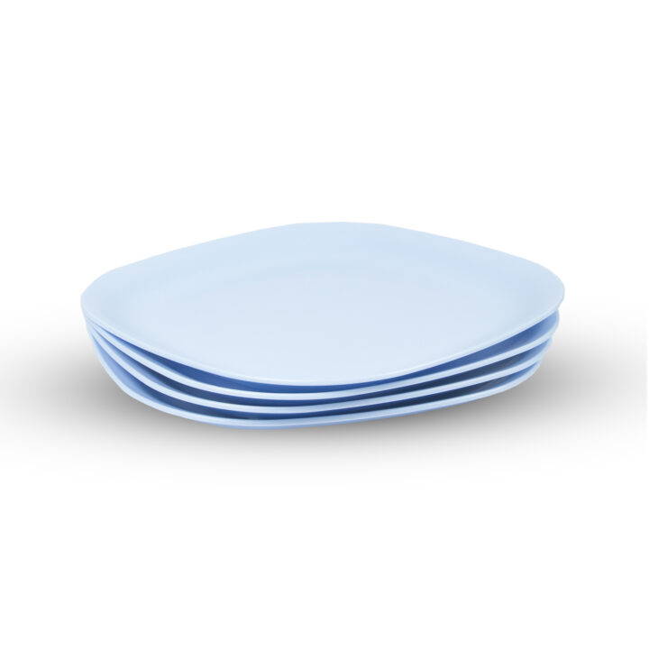 Square Dinner Plates Set of 4 | Unbreakable BPA-Free | Microwave Safe | Durable for Everyday Use | 11 Inches - Image 10