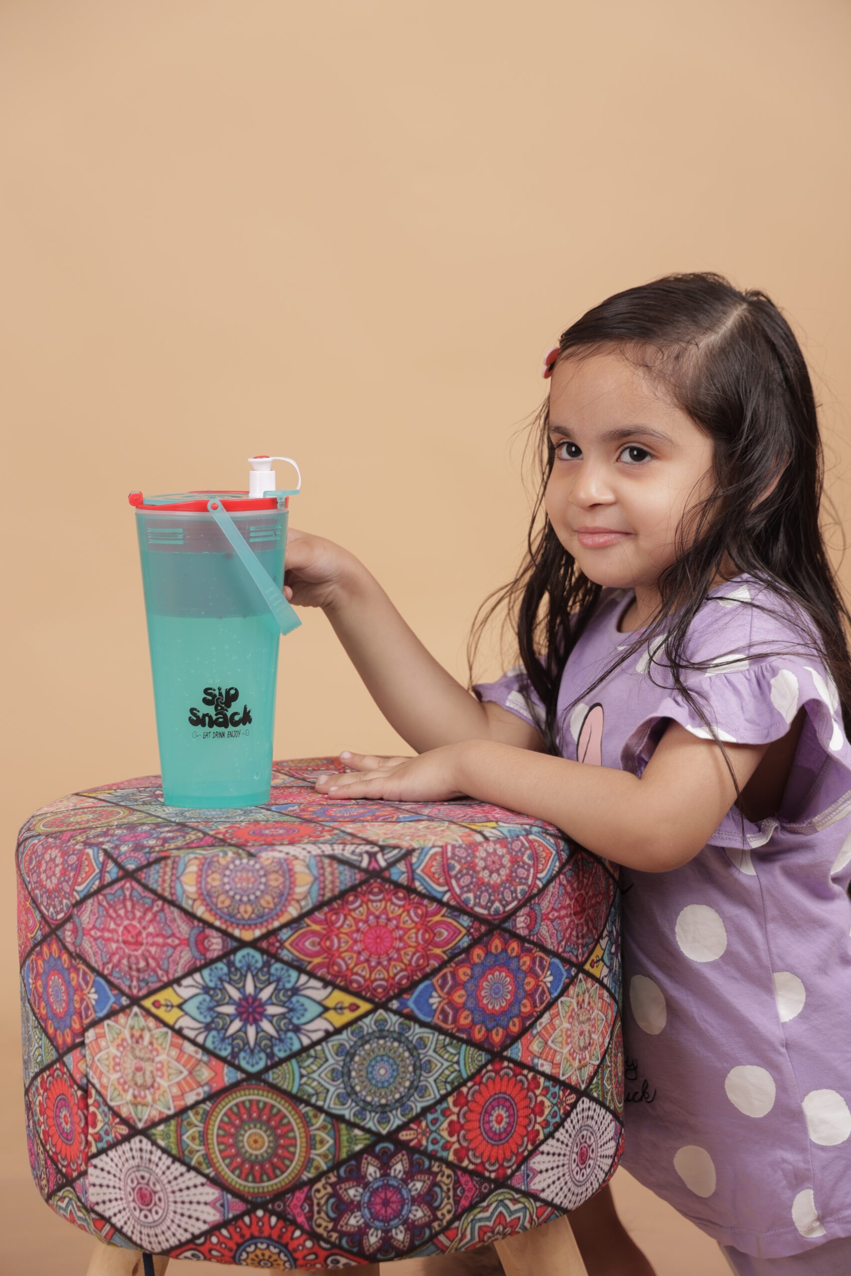 Green Sip and Snack Bottle