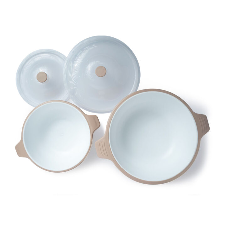 Large and Medium Srerving Bowl set with lid