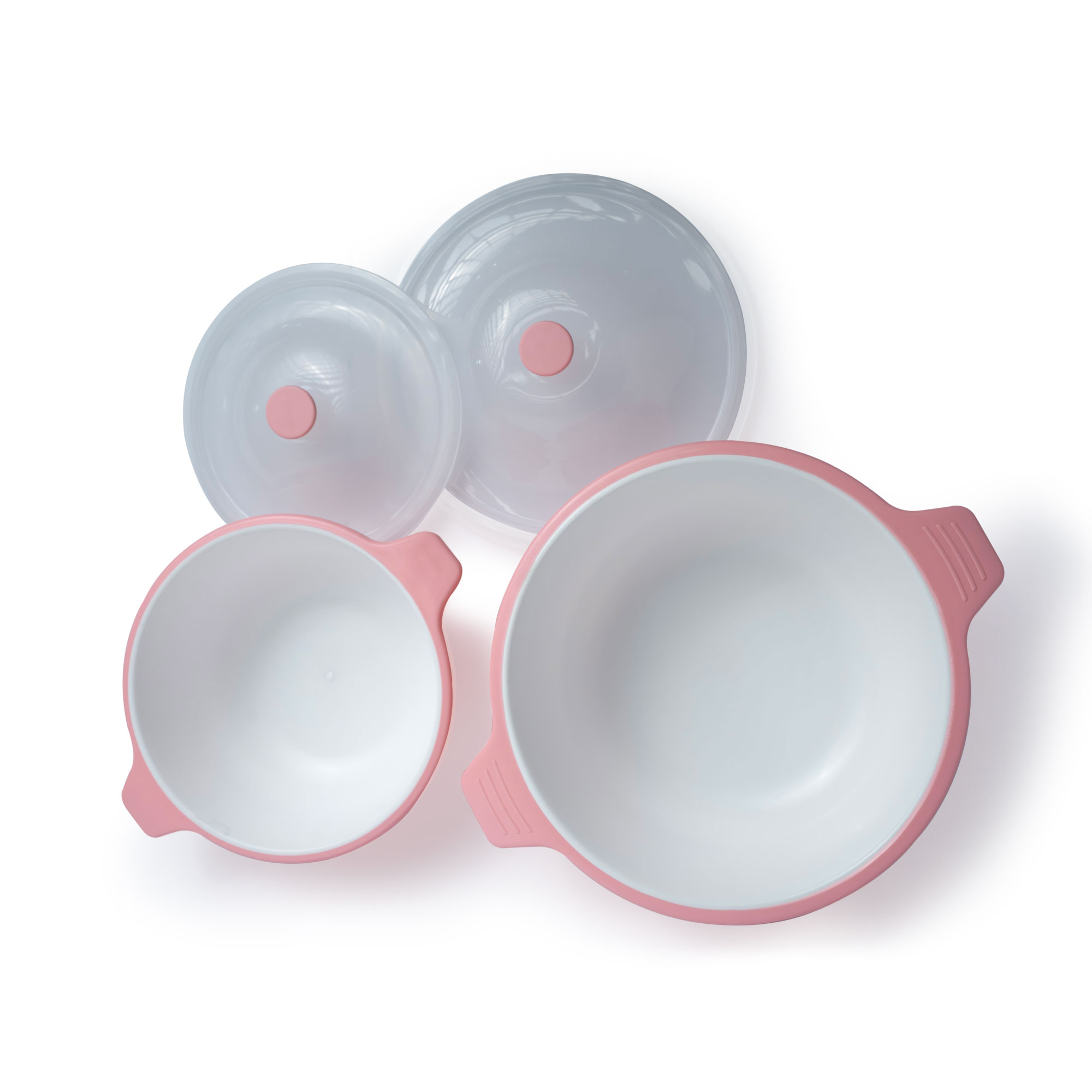 Medium & Large Serving Bowls with Lids Set of 2, 1250ml & 3000ml | BPA-Free Unbreakable | Durable & Versatile
