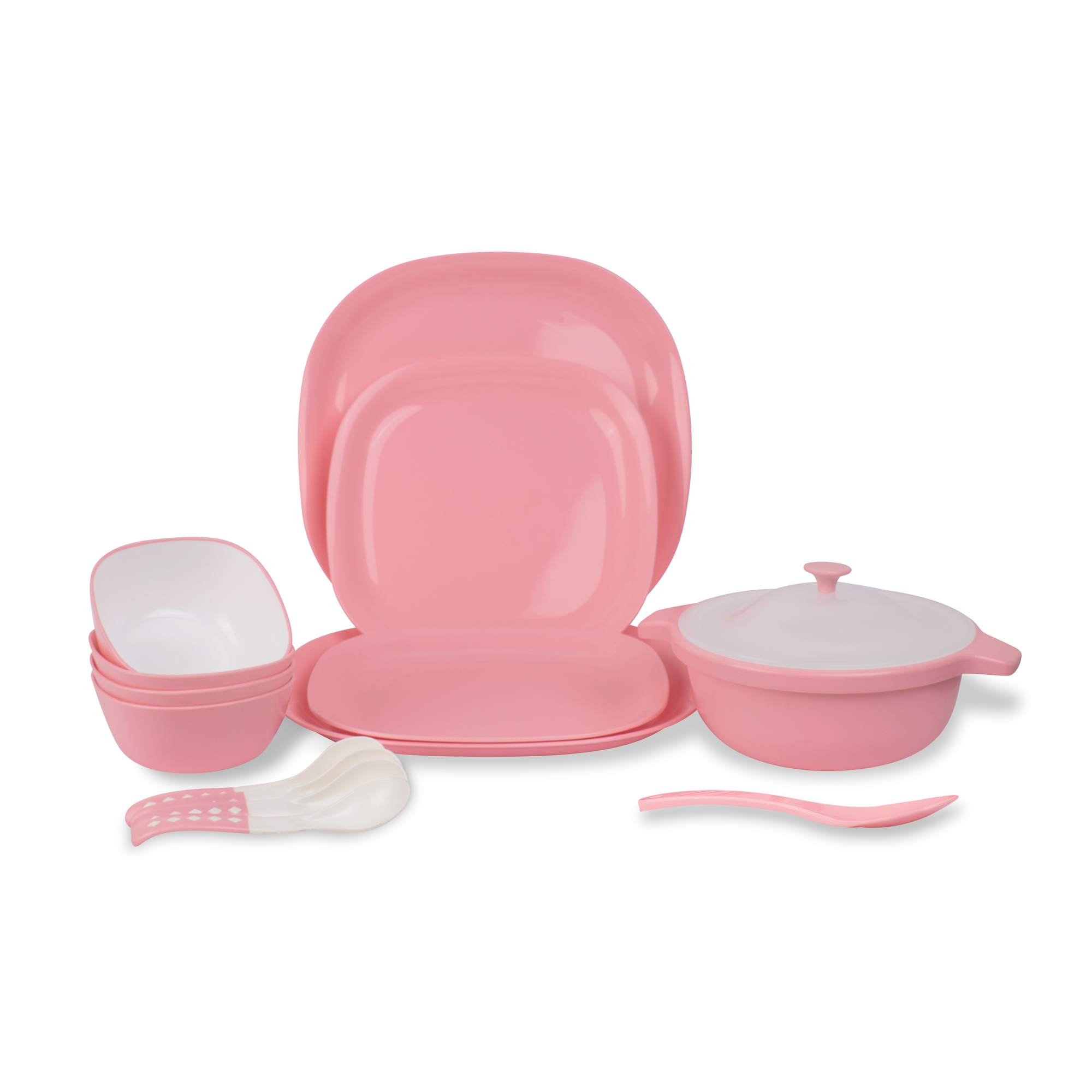 Mini Dinner Set 14-Piece Unbreakable Set | BPA-Free | Microwave Safe | Stylish & Durable Design