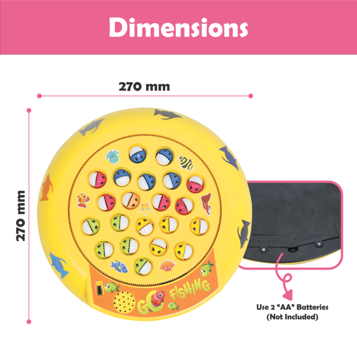 fishing toy dimension