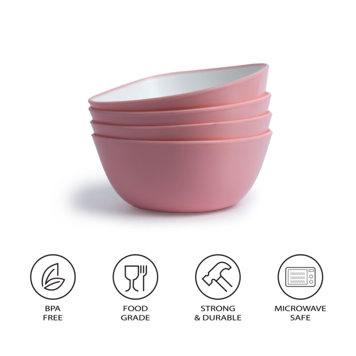 Pink Square Bowl Set