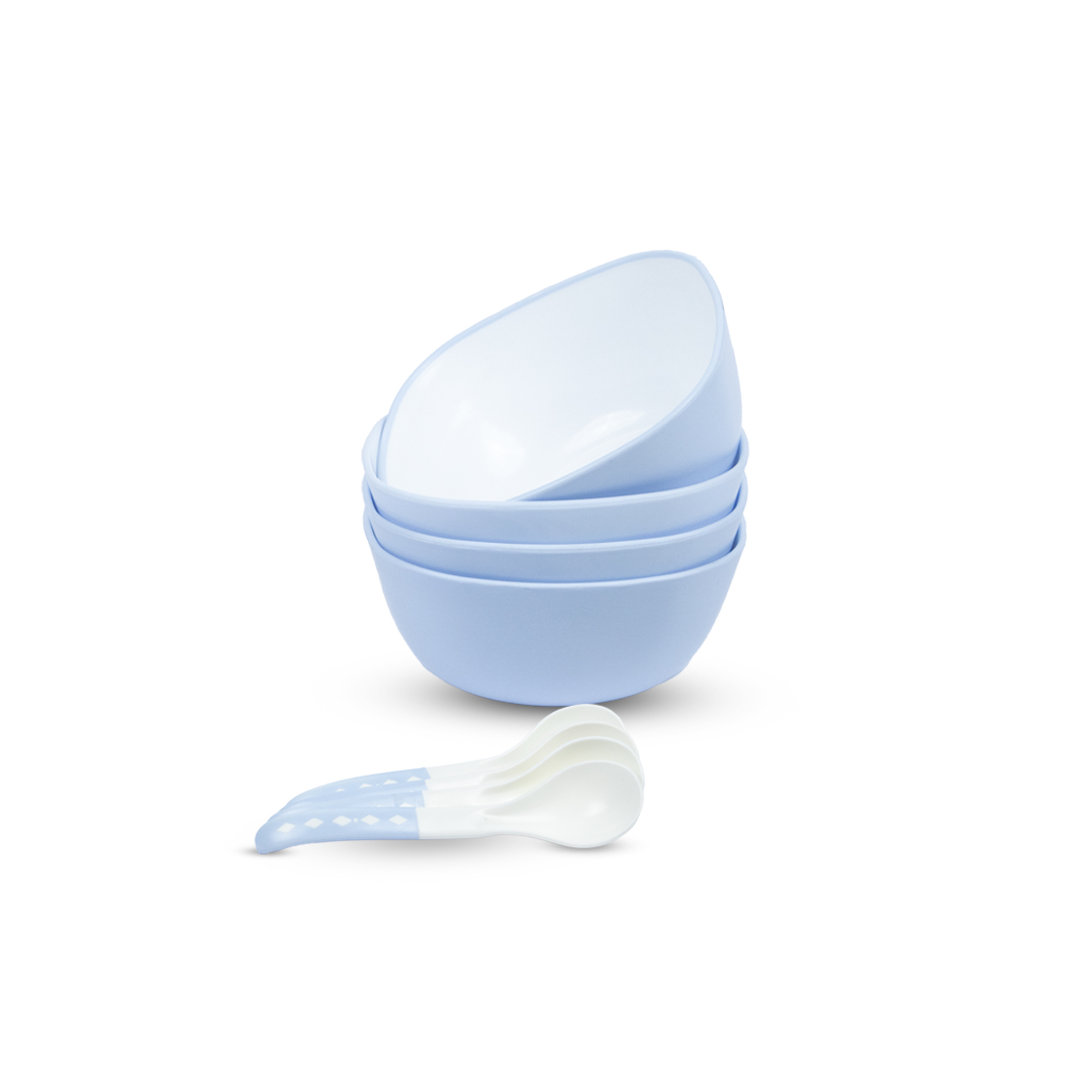 Square Bowls with Spoons Set of 4 Unbreakable | BPA-Free | Microwave Safe | Perfect for Daily Use 9 Square Bowls with Spoons Set of 4 Unbreakable | BPA-Free | Microwave Safe | Perfect for Daily Use - Image 5