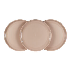 Thali Plates, Set of 3 Round Serving Plates for Indoor, Outdoor, Picnic | 100% Food Grade | BPA - Free | Microwave Safe | 13 Inches