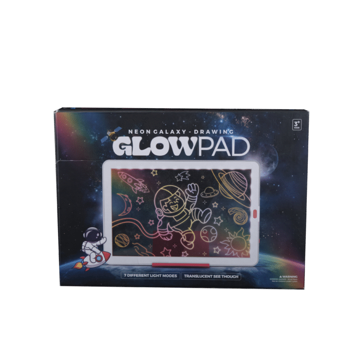 Lumiset Kids LED Glow Drawing Board | 8 Light Modes, Transparent Tracing Pad, 6 Neon Markers | Fun STEM Art Toy for Boys & Girls 4+ - Image 8