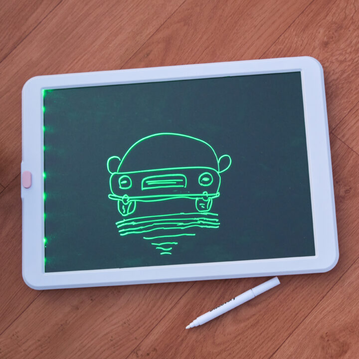 Lumiset Kids LED Glow Drawing Board | 8 Light Modes, Transparent Tracing Pad, 6 Neon Markers | Fun STEM Art Toy for Boys & Girls 4+ - Image 2
